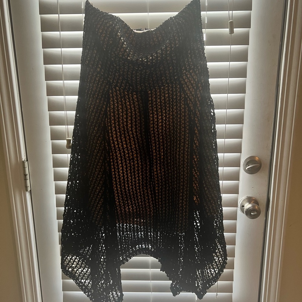 Lulu's Black Knit Midi Dress